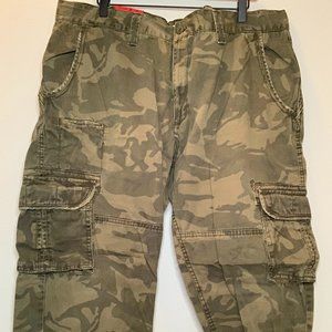 Army Green Camo Cargo Pants
